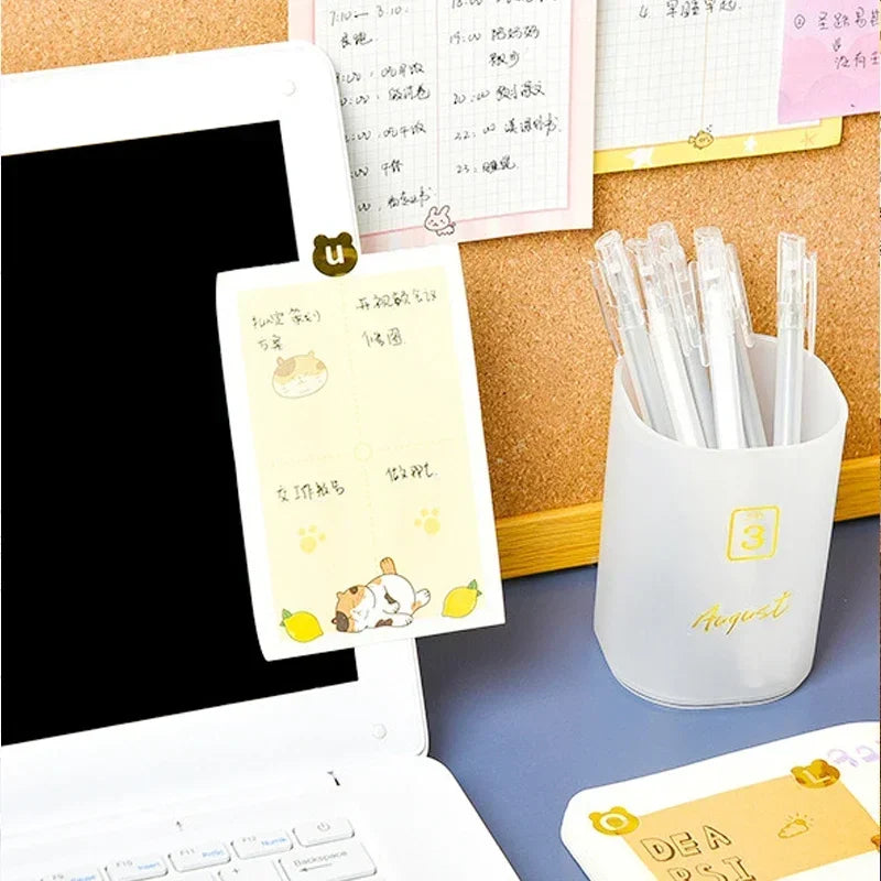1 paquete de pegatinas decorativas con los días de la semana; adhesivos estilo Kawaii con acabado metalizado para manualidades, diarios y álbumes (ideal para niños).