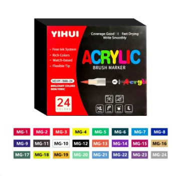 Rotulador con tinta líquida directa, punta suave, color metálico, tono de piel, adecuado para estudiantes y estudiantes de arte, translúcido y