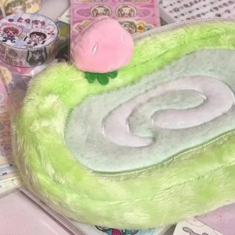 Estuche de peluche adorable y de gran capacidad | Bolsa multifuncional para guardar artículos de papelería
