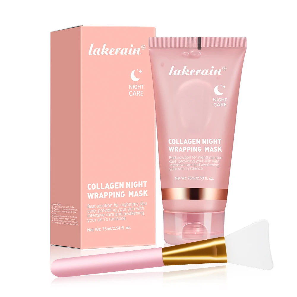 Mascarilla coreana crema de noche.original de colágeno profundo para hidratación y efecto tensor;