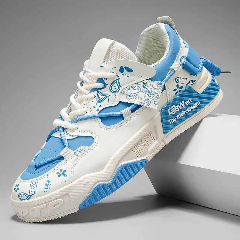 Zapatillas deportivas para hombre: calzado casual con cordones, apto para actividades al aire libre, fitness, skate y baloncesto; cómodas, con suela suave y disponibles en tallas grandes.