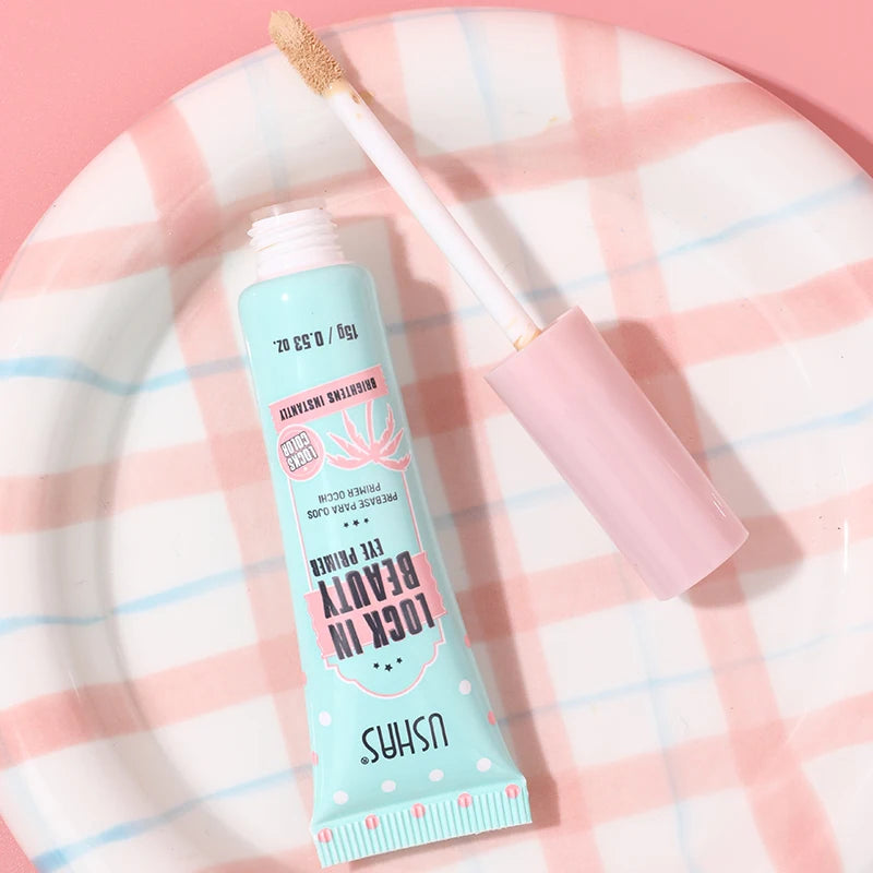 Prebase para ojos USHAS: ofrece un efecto de maquillaje duradero, unifica el tono de la piel del párpado, realza el color de las sombras y permite lograr un maquillaje de ojos perfecto.