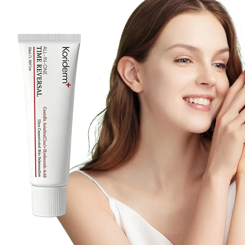 Crema hidratante facial integral Koriderm (50 ml): crema calmante y profundamente hidratante con centella asiática y ácido hialurónico.