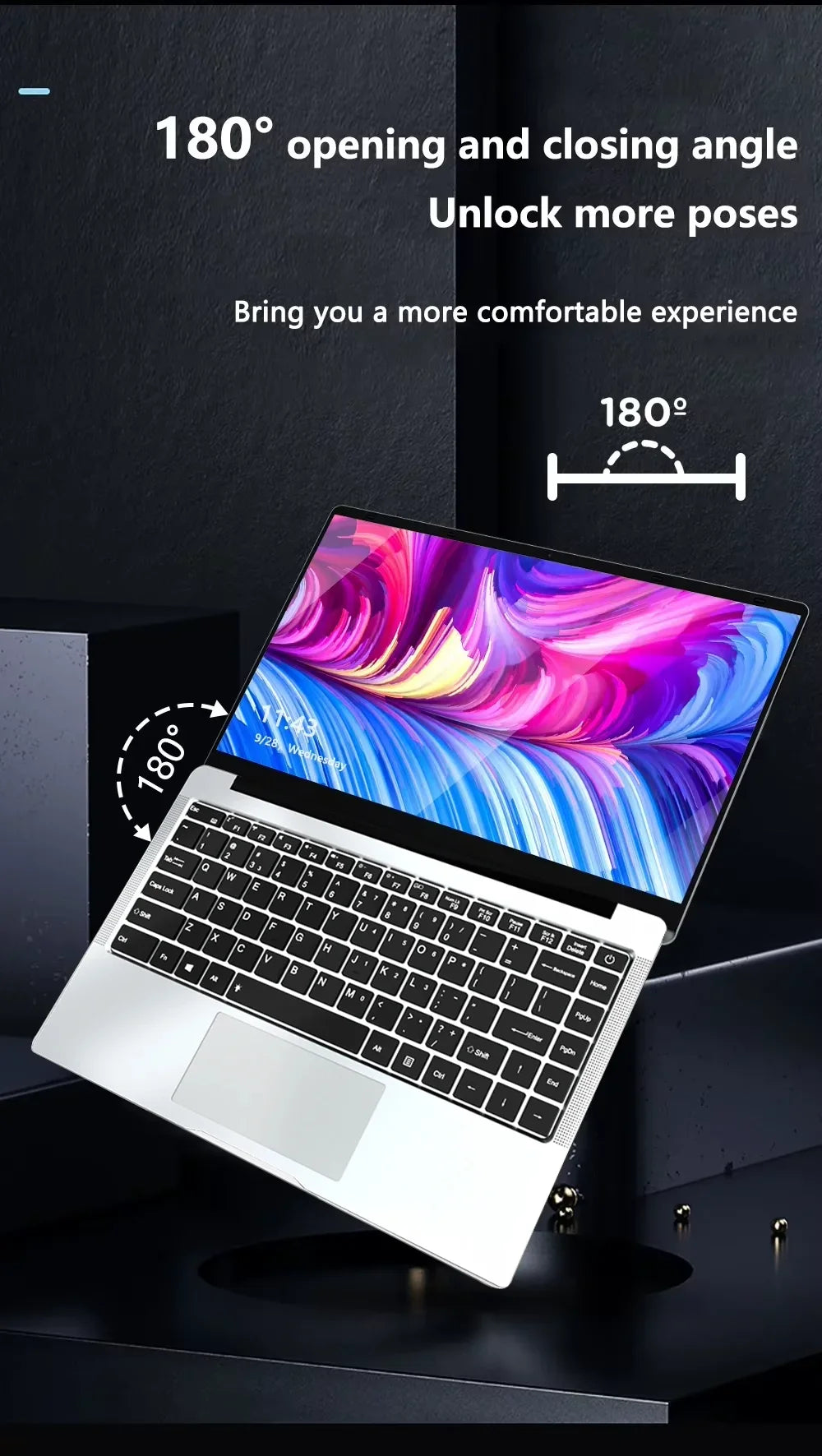 Nueva laptop 2026 con Windows 11, procesador Intel Atom X7 A3950, 12 GB de RAM, SSD de 512 GB o 1 TB, pantalla 1920x1080; ideal para gaming y oficina.