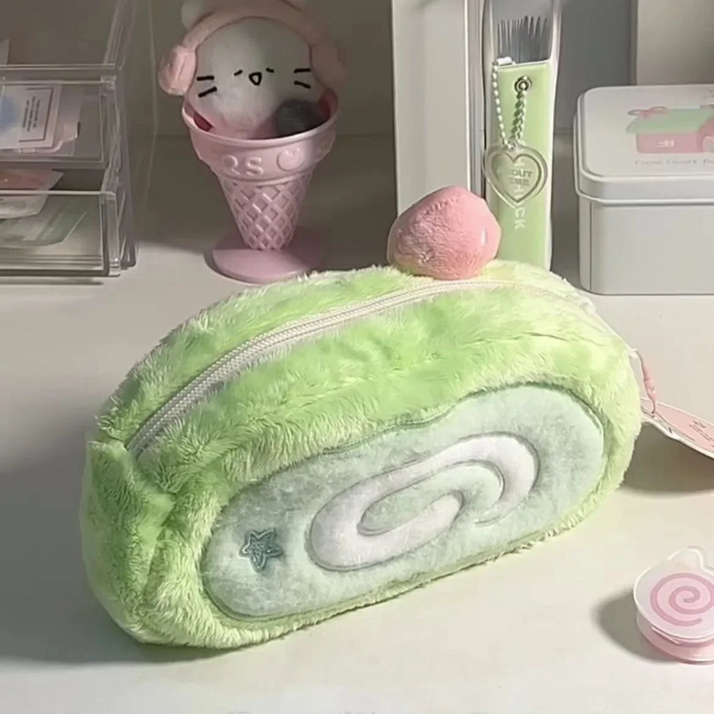 Estuche de peluche adorable y de gran capacidad | Bolsa multifuncional para guardar artículos de papelería