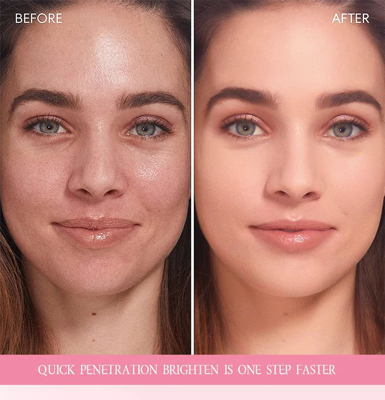 Crema coreana en cápsulas de colágeno rosa y PDRN con niacinamida para tono de piel desigual; hidratante facial ligero y no graso.