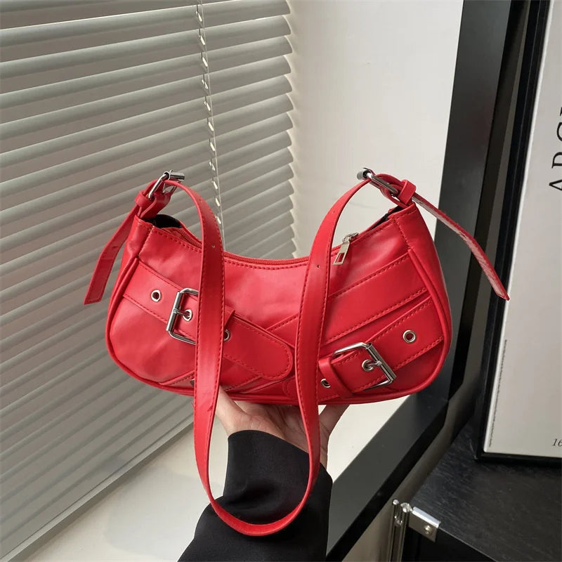 Bolso de hombro vintage estilo Y2K,bolso pequeño tipo bandolera, cartera de mano y bolso de moda.