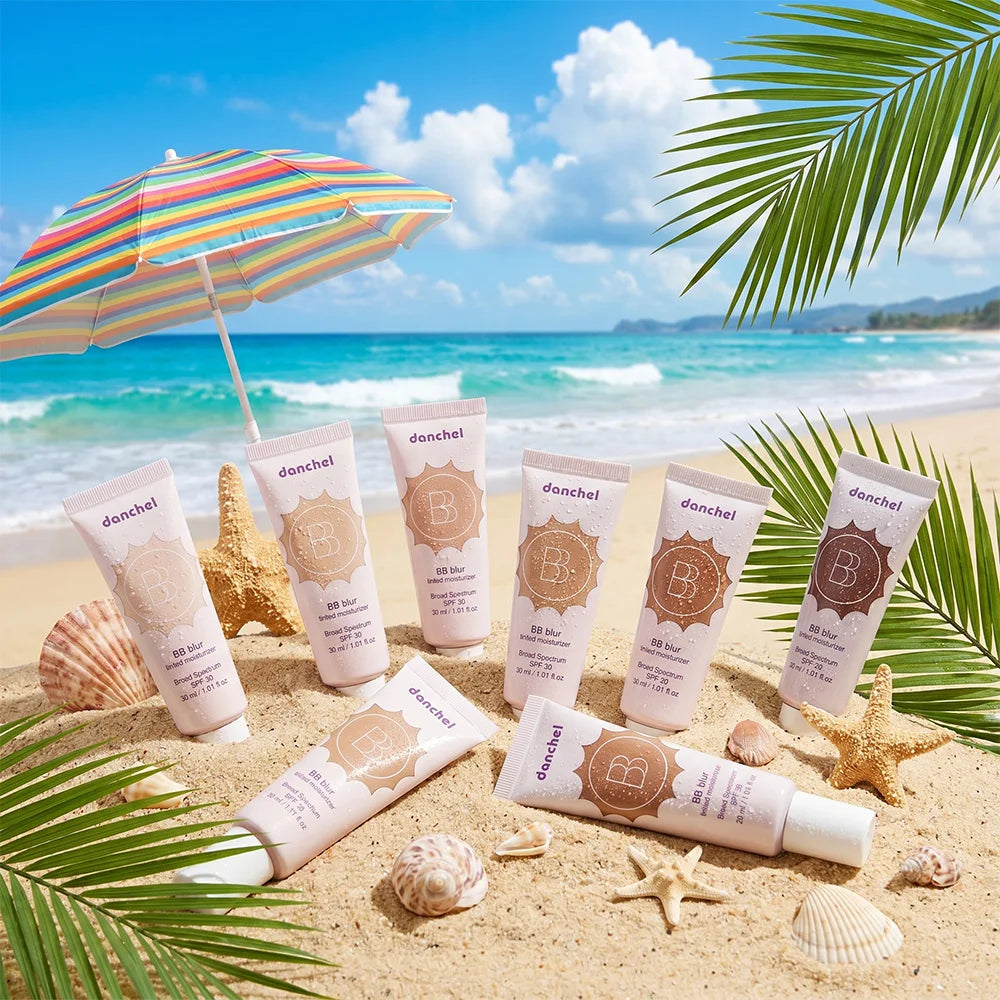 Crema hidratante con color, cobertura media, tono uniforme, protección solar ligera y maquillaje facial.