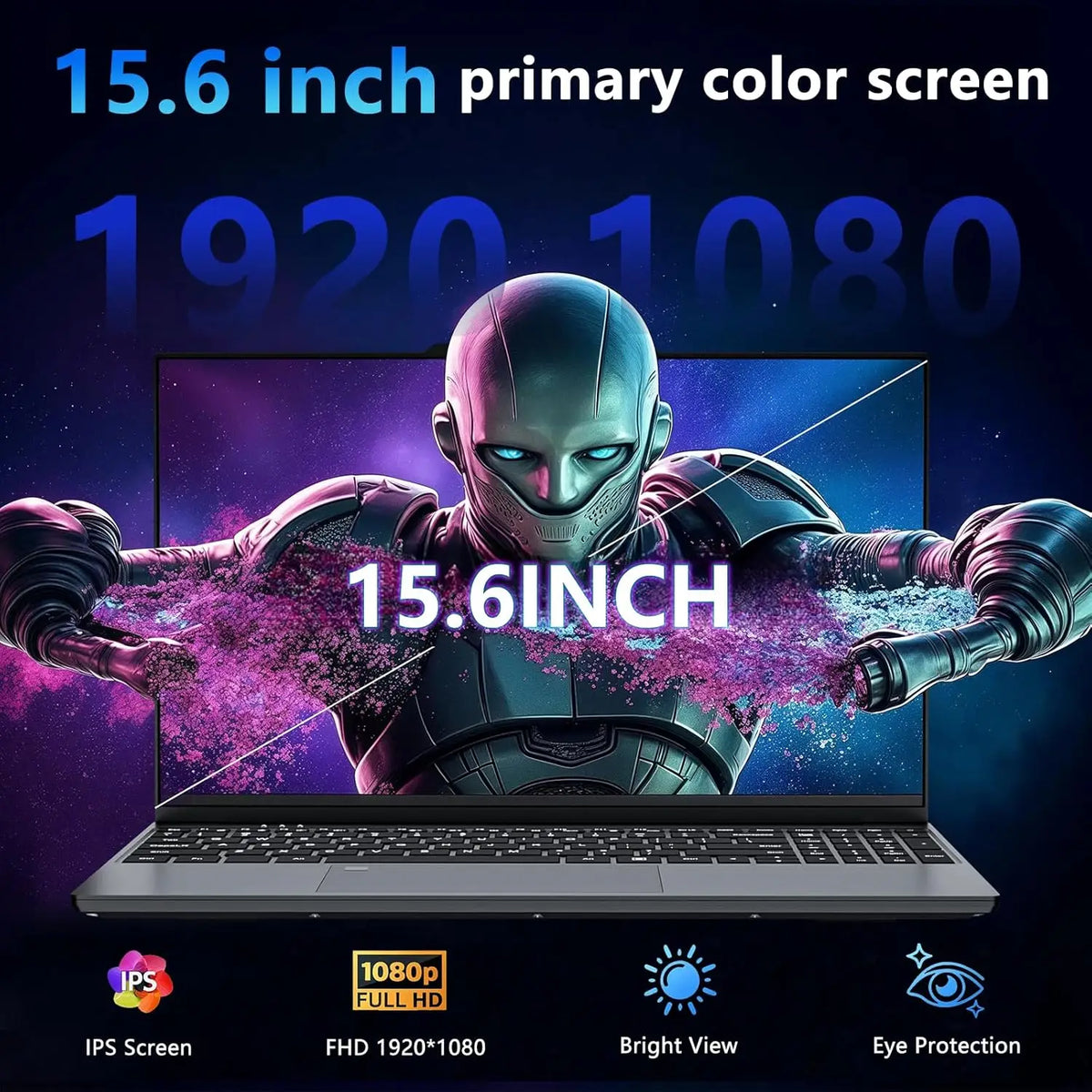 Portátil Intel Core i9 10980HK (modelo 2026) con Windows 11 Pro, pantalla de 15,6 pulgadas, 16 GB de RAM, SSD de 1 TB/2 TB, resolución HD (1920x1080), desbloqueo por huella dactilar y teclado retroiluminado.