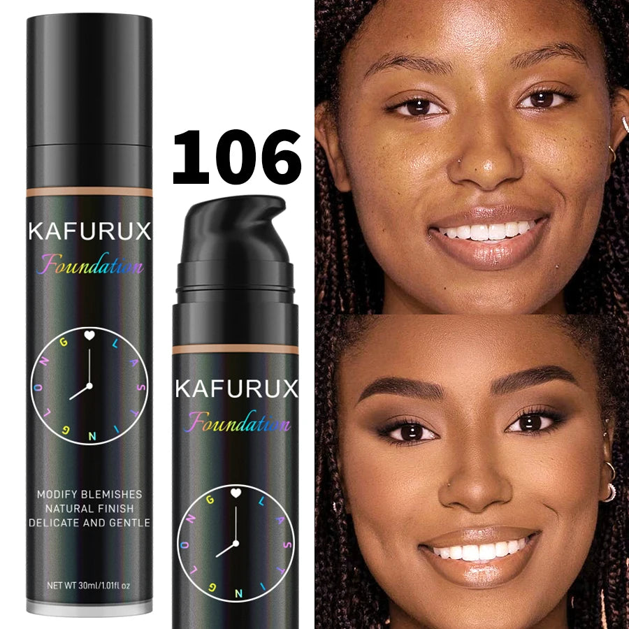 Base de maquillaje líquida en 8 tonos con corrector eficaz; resistente al agua y al sudor. Maquillaje facial coreano profesional, base cosmética. Ideal para regalo.