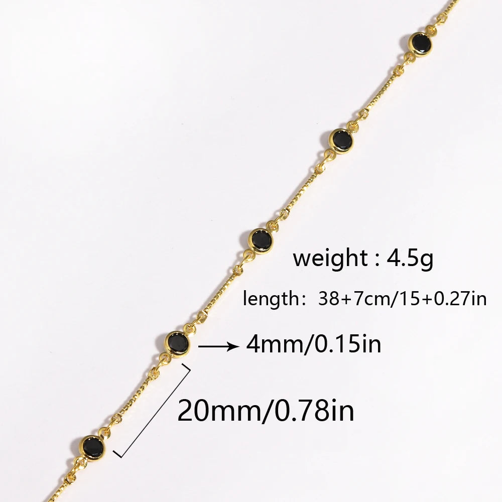 Gargantilla estilo hip hop para mujer: cadena tipo tenis con circonitas cúbicas multicolor (efecto arcoíris), acabado en tono dorado y alta calidad.