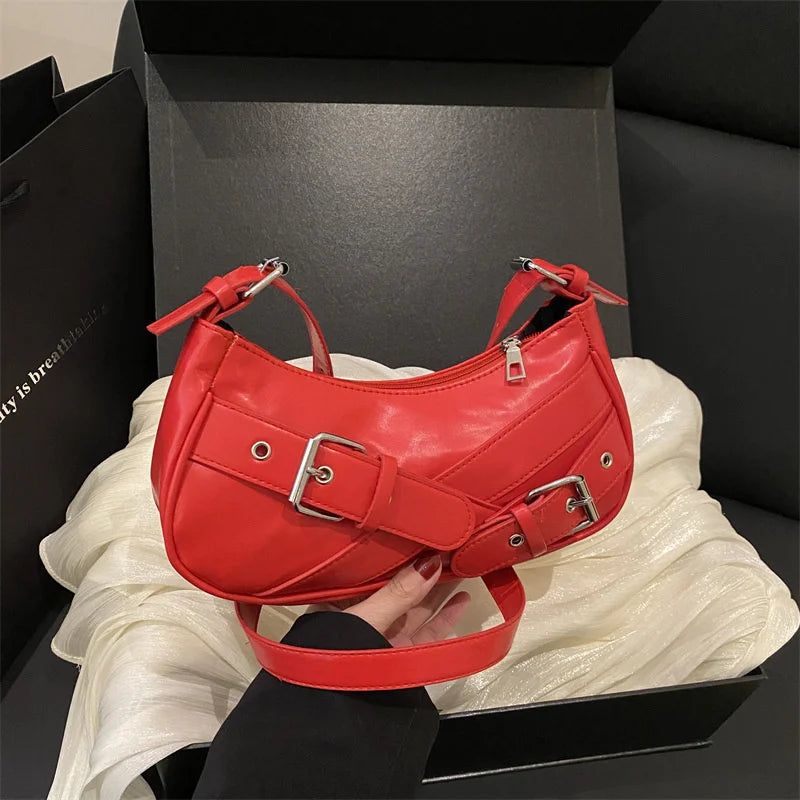 Bolso de hombro vintage estilo Y2K,bolso pequeño tipo bandolera, cartera de mano y bolso de moda.