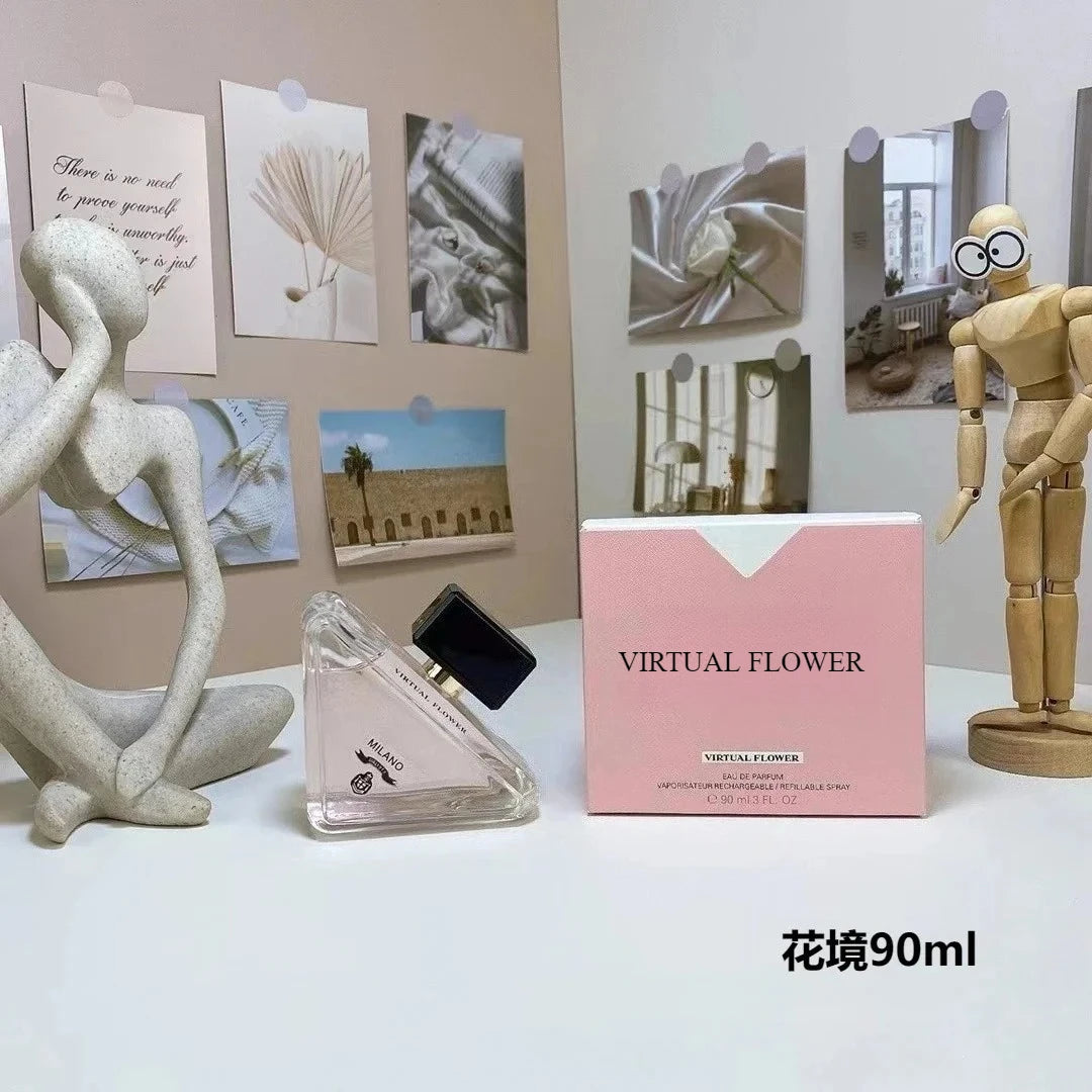 Perfume de 90 ml con aroma fresco y misterioso: capullos de azahar dulce, ámbar profundo y almizcle blanco sedoso. Fragancia duradera, ideal para una cita romántica.
