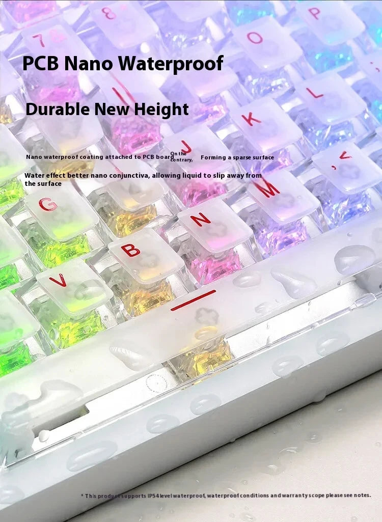 Teclado mecánico para juegos IROK MG75 PRO / MG75 Max con interruptores magnéticos, tiempo de respuesta de 0,125 ms, tasa de sondeo de 8K, precisión de 0,001 mm (RT), estructura de aluminio, iluminación RGB, función Hot-Swap y conexión por cable.
