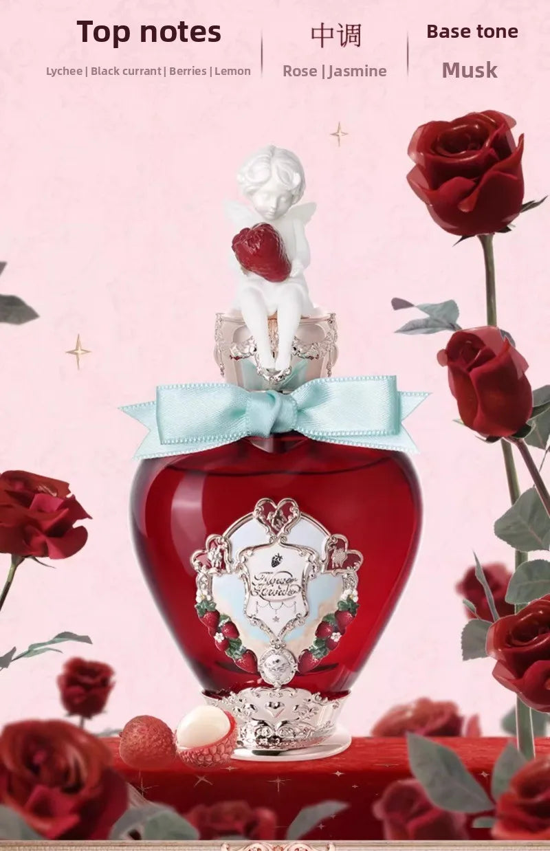 Perfume Flowerknows Eau de Parfum "The Strawberry Cupid" (50 ml / 1,7 oz): fragancia floral gourmand duradera para mujer, ideal para regalo.
