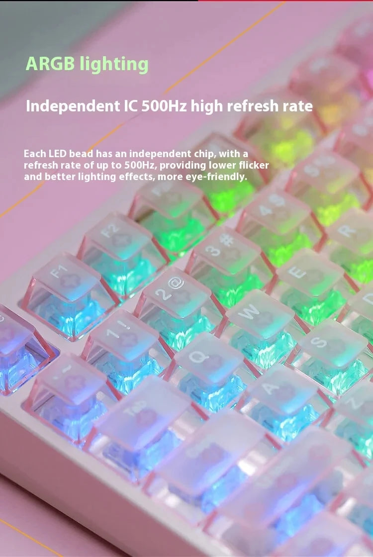Teclado mecánico para juegos IROK MG75 PRO / MG75 Max con interruptores magnéticos, tiempo de respuesta de 0,125 ms, tasa de sondeo de 8K, precisión de 0,001 mm (RT), estructura de aluminio, iluminación RGB, función Hot-Swap y conexión por cable.