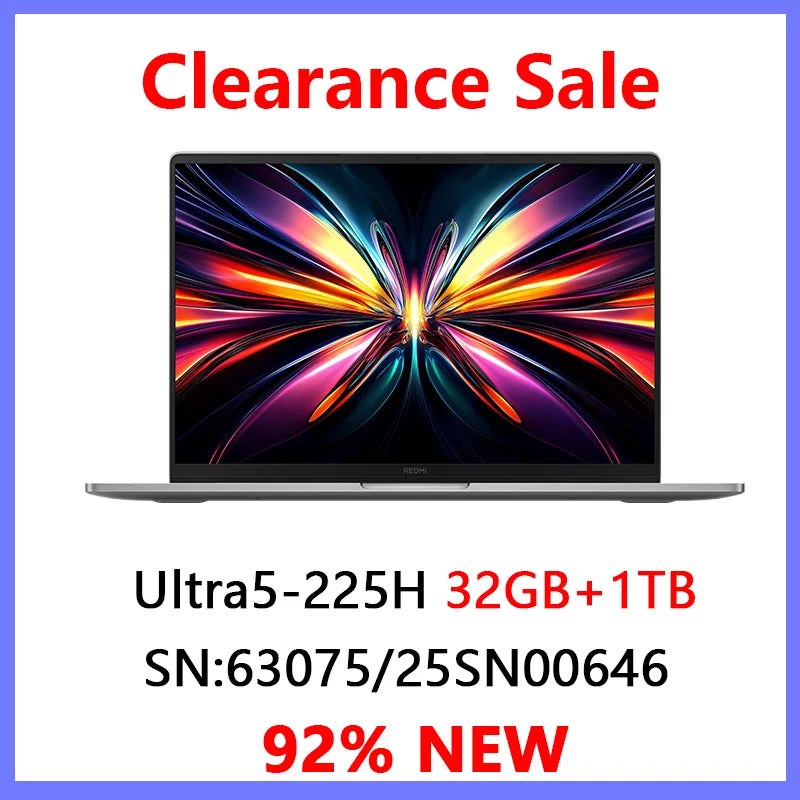 Liquidación del REDMI Book Pro 16 2025 (Ultra5-225H, 32 GB + 1 TB, 16 pulgadas, 3.1K, 165 Hz): gran descuento y gran oferta.