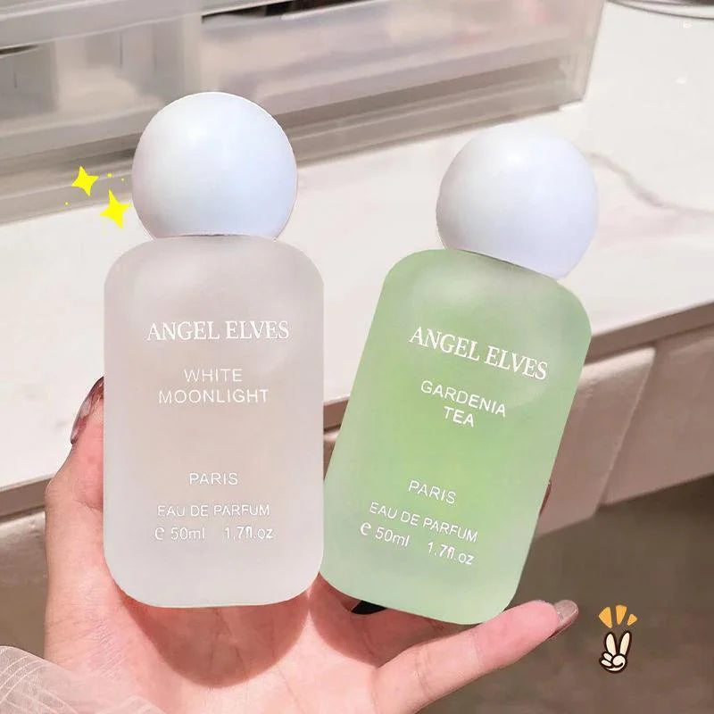 Perfume de lujo para mujer "First Love": fragancia encantadora y duradera con notas de fresa, gardenia y té; un spray corporal floral, fresco y ligero.