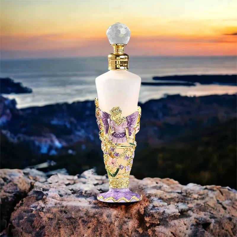 Exquisito perfume árabe: fragancia duradera con notas frescas de vainilla, orquídea floral y un toque de diosa; ideal para citas románticas. Spray de 25 ml.