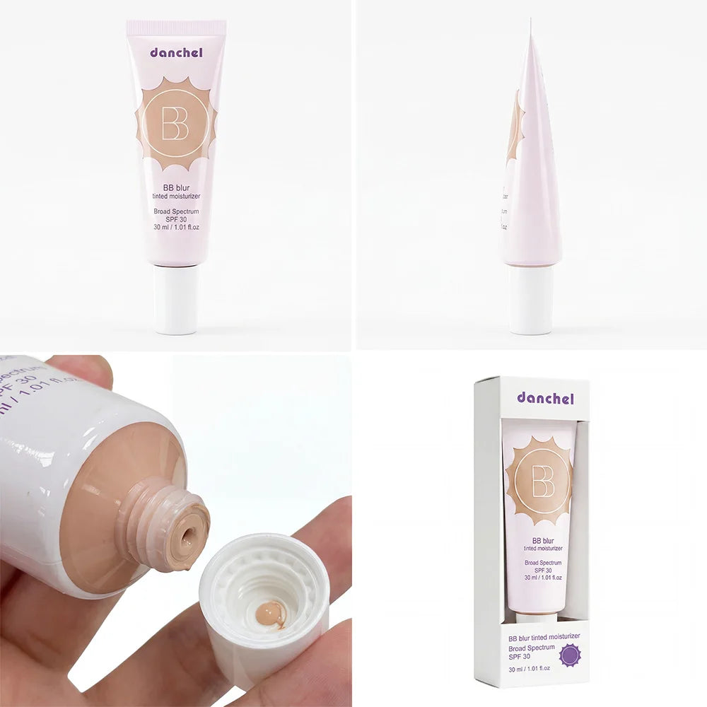 Crema hidratante con color, cobertura media, tono uniforme, protección solar ligera y maquillaje facial.
