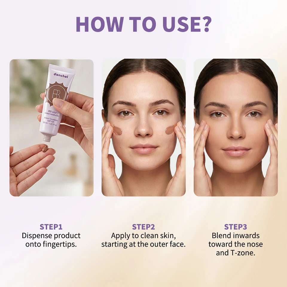 Crema hidratante con color, cobertura media, tono uniforme, protección solar ligera y maquillaje facial.