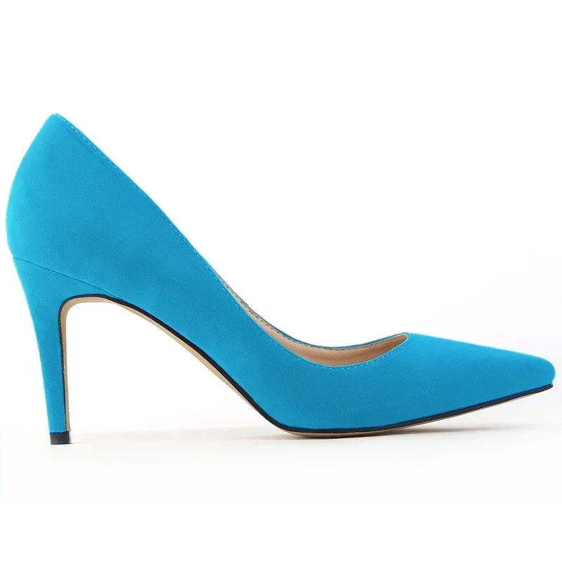 Zapatos de tacón tipo salón (stilettos) para mujer: elegantes, sexis, con punta afilada y cómodos. Ideales para oficina, fiestas o bodas.