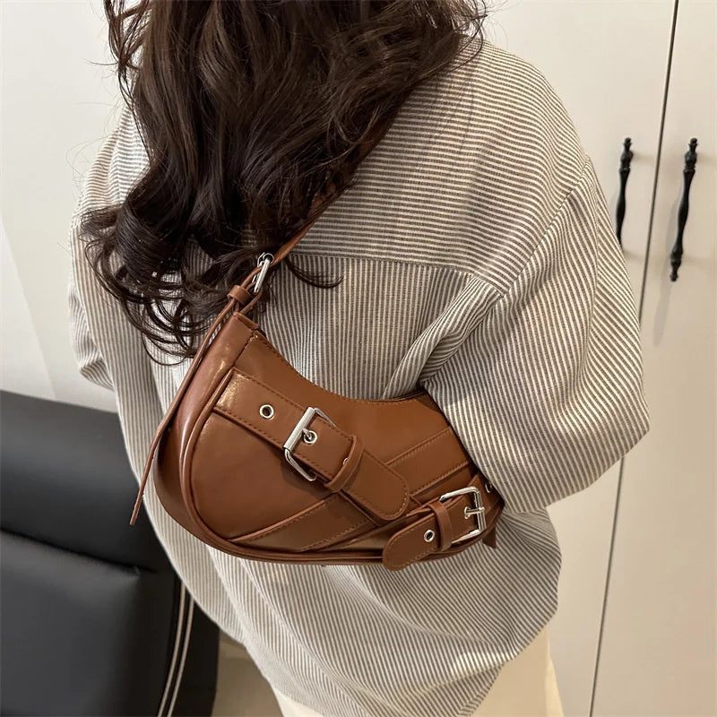 Bolso de hombro vintage estilo Y2K,bolso pequeño tipo bandolera, cartera de mano y bolso de moda.