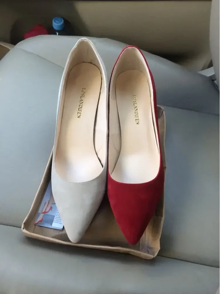 Zapatos de tacón tipo salón (stilettos) para mujer: elegantes, sexis, con punta afilada y cómodos. Ideales para oficina, fiestas o bodas.