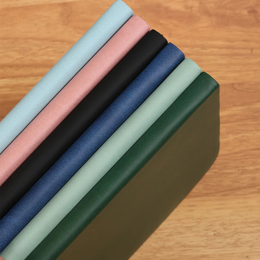 Cuaderno de cuero suave A5, 120 páginas, papelería de oficina, cubierta impermeable, tacto cómodo, venta caliente