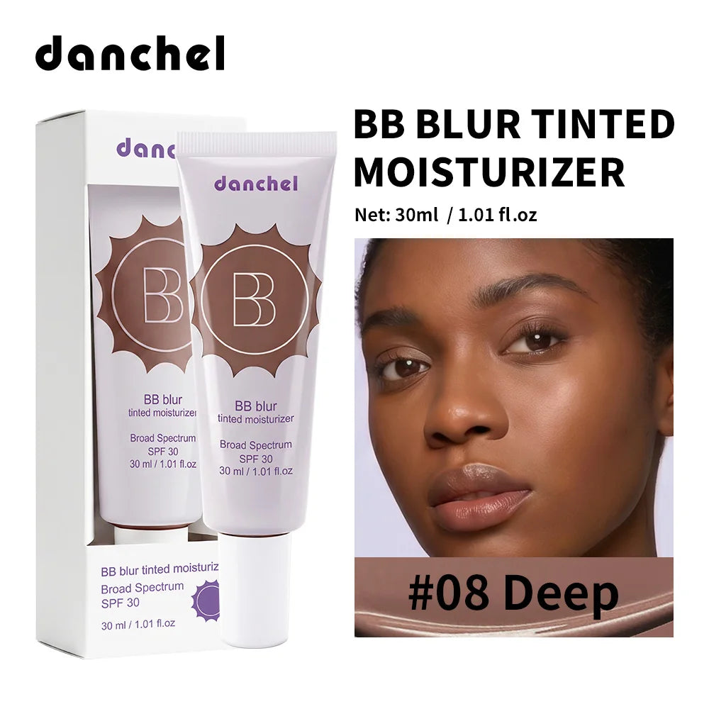 Crema hidratante con color, cobertura media, tono uniforme, protección solar ligera y maquillaje facial.