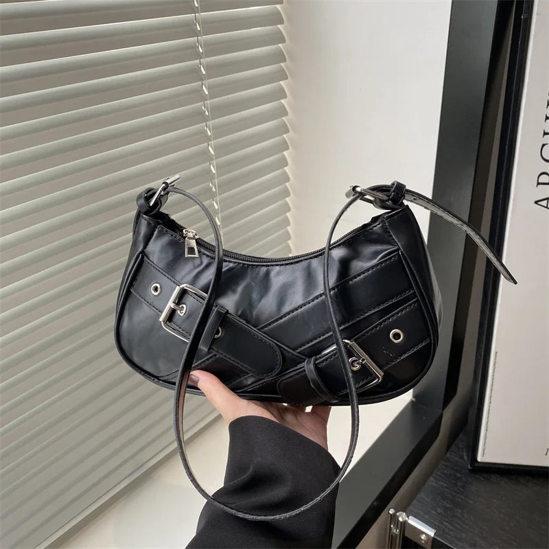 Bolso de hombro vintage estilo Y2K,bolso pequeño tipo bandolera, cartera de mano y bolso de moda.