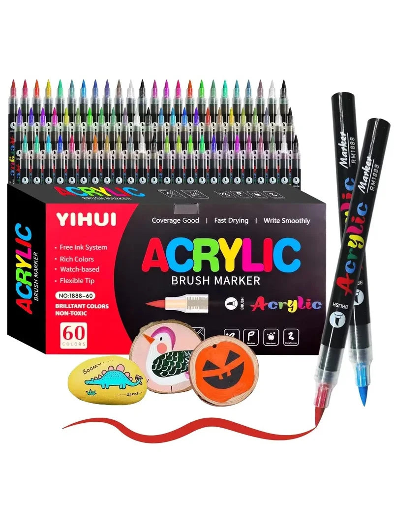 Rotulador con tinta líquida directa, punta suave, color metálico, tono de piel, adecuado para estudiantes y estudiantes de arte, translúcido y