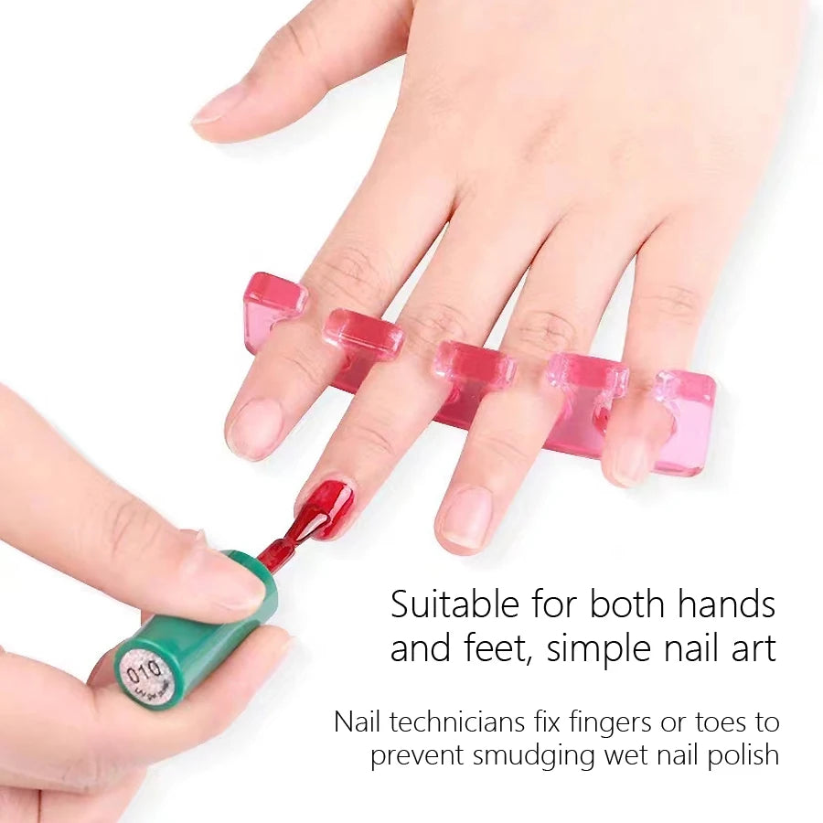 2 separadores de silicona reutilizables para uñas, cómodos espaciadores para dedos de manos y pies, ideales para manicura y pedicura.