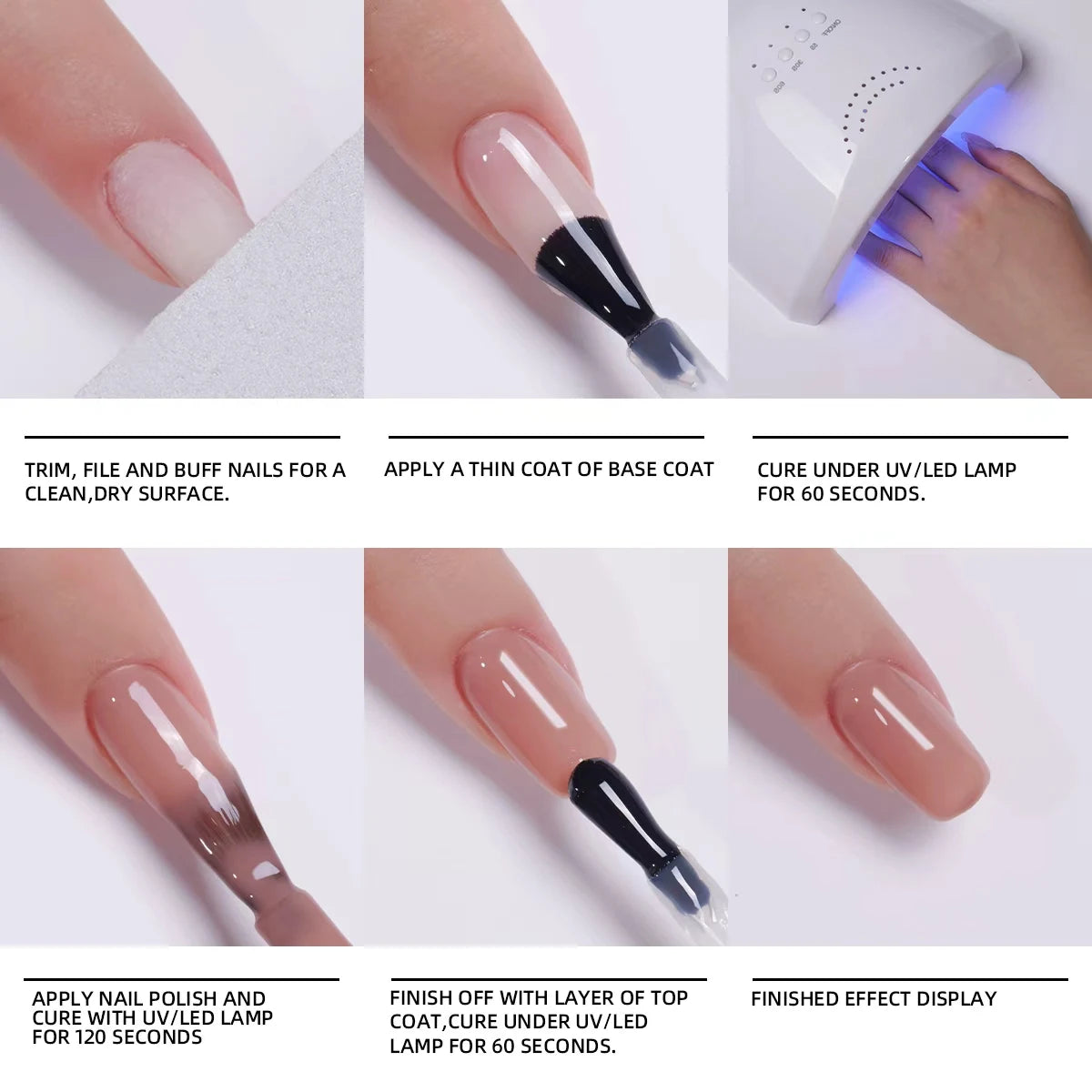 Esmalte de uñas Blooming Gel de 15 ml (UV/LED, Soak-Off), capa superior selladora brillante