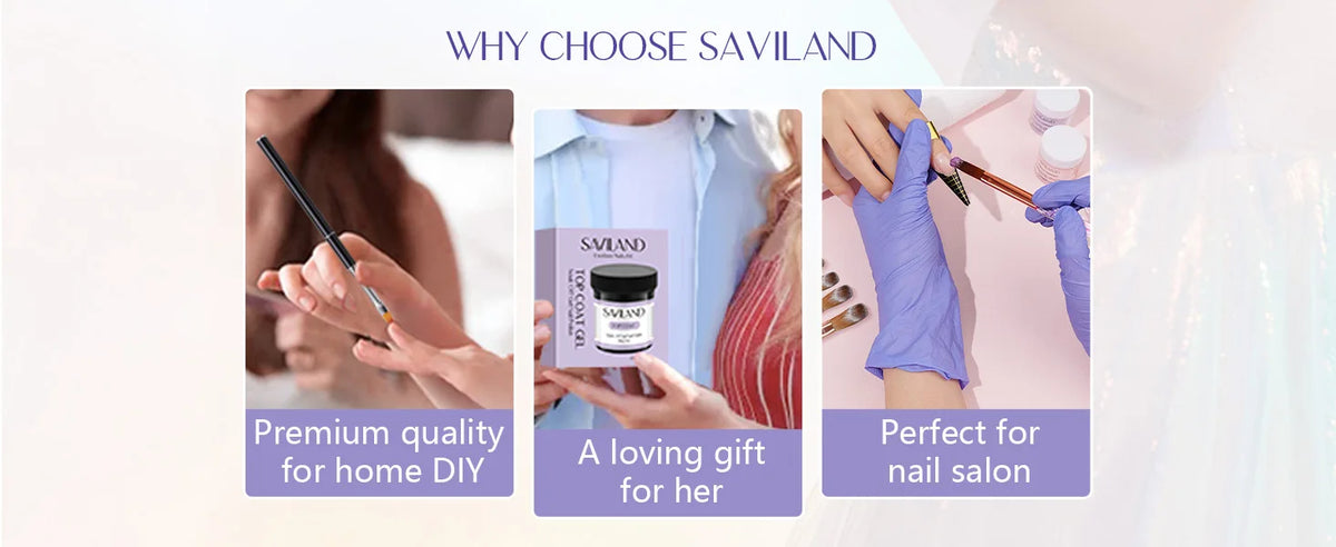 Saviland - Gel constructor de uñas de 100 g (tonos blanco, nude y rosa) para extensión de uñas; gel multifuncional para arte de uñas, tipo Soak-Off (remoción con remojo), curado UV, apto para salón y uso doméstico.