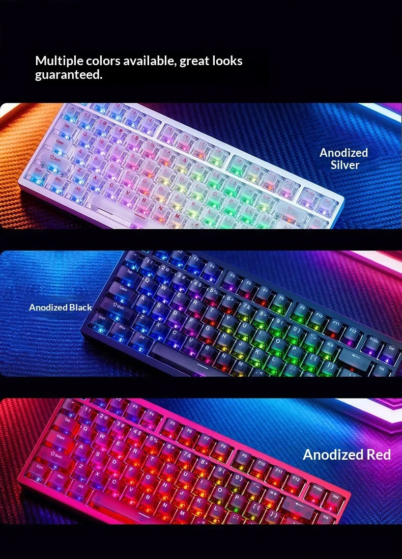 Teclado mecánico para juegos IROK MG75 PRO / MG75 Max con interruptores magnéticos, tiempo de respuesta de 0,125 ms, tasa de sondeo de 8K, precisión de 0,001 mm (RT), estructura de aluminio, iluminación RGB, función Hot-Swap y conexión por cable.