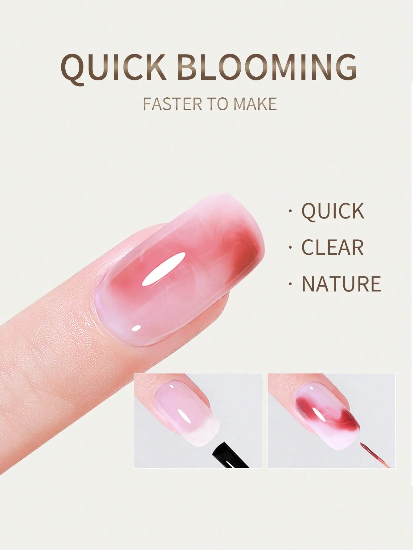 Esmalte de uñas Blooming Gel de 15 ml (UV/LED, Soak-Off), capa superior selladora brillante
