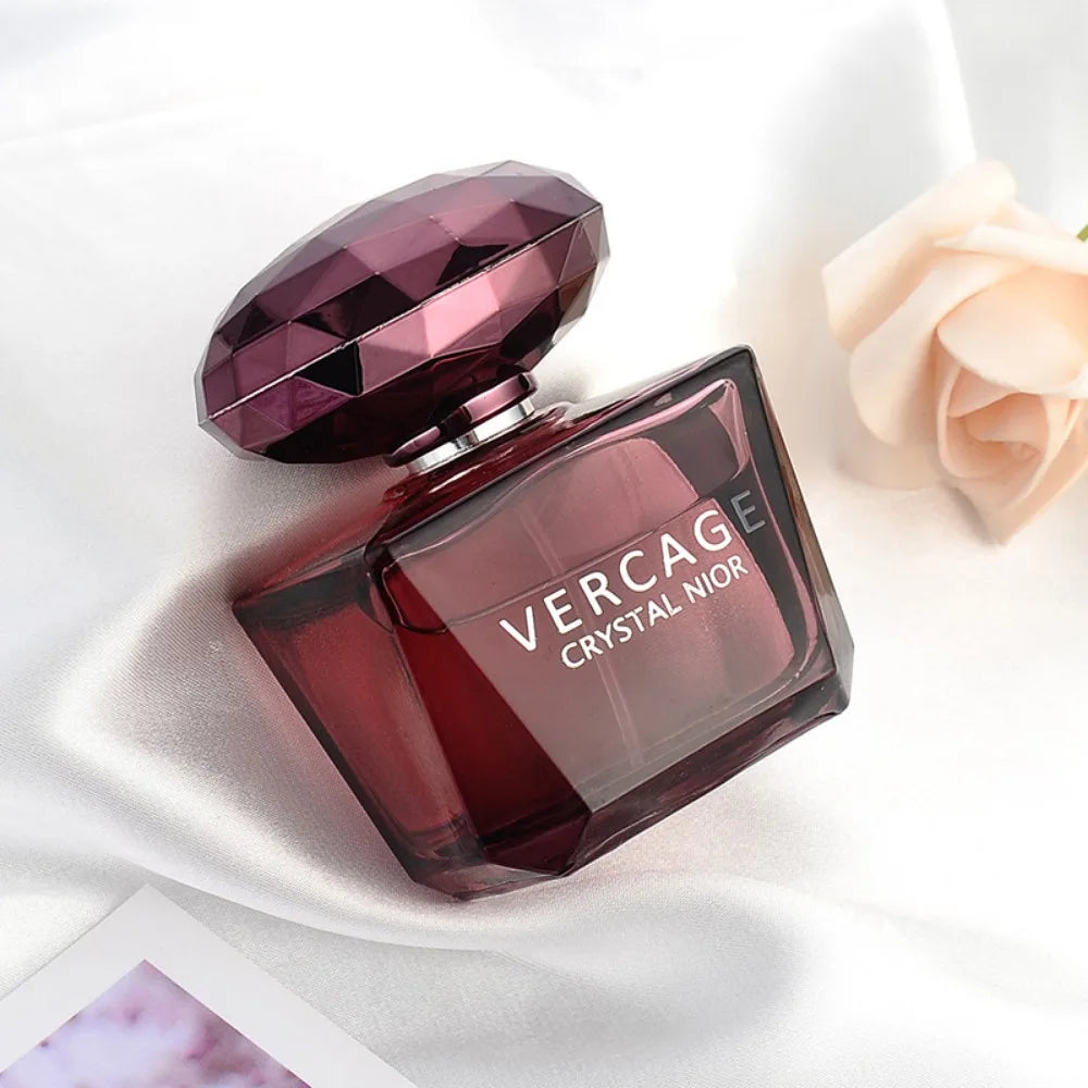 Perfume Eau de Toilette para mujer "Crystal Diamond Sweet Love" (50 ml) – Fragancia floral con notas de diamante y cristal negro.