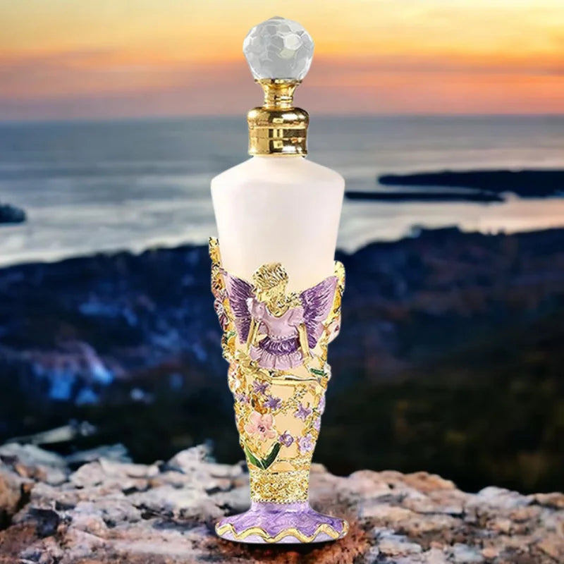 Exquisito perfume árabe: fragancia duradera con notas frescas de vainilla, orquídea floral y un toque de diosa; ideal para citas románticas. Spray de 25 ml.