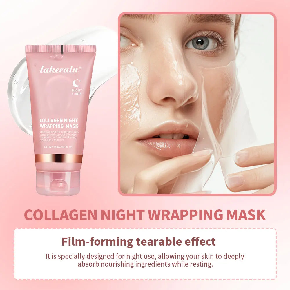 Mascarilla coreana crema de noche.original de colágeno profundo para hidratación y efecto tensor;