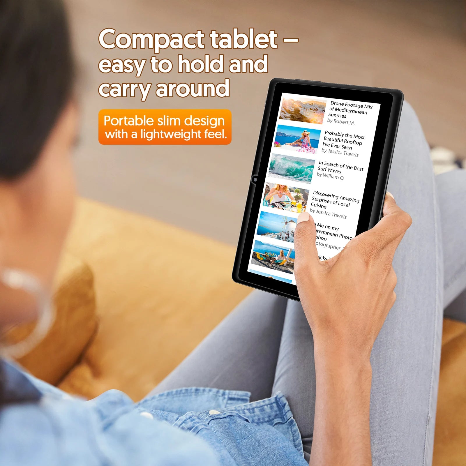 Tableta Android 13 de 7 pulgadas, 4 GB de RAM (2+2), 32 GB de almacenamiento, batería de 3500 mAh, pantalla IPS HD de 1024x600, cámaras duales, WiFi, Bluetooth
