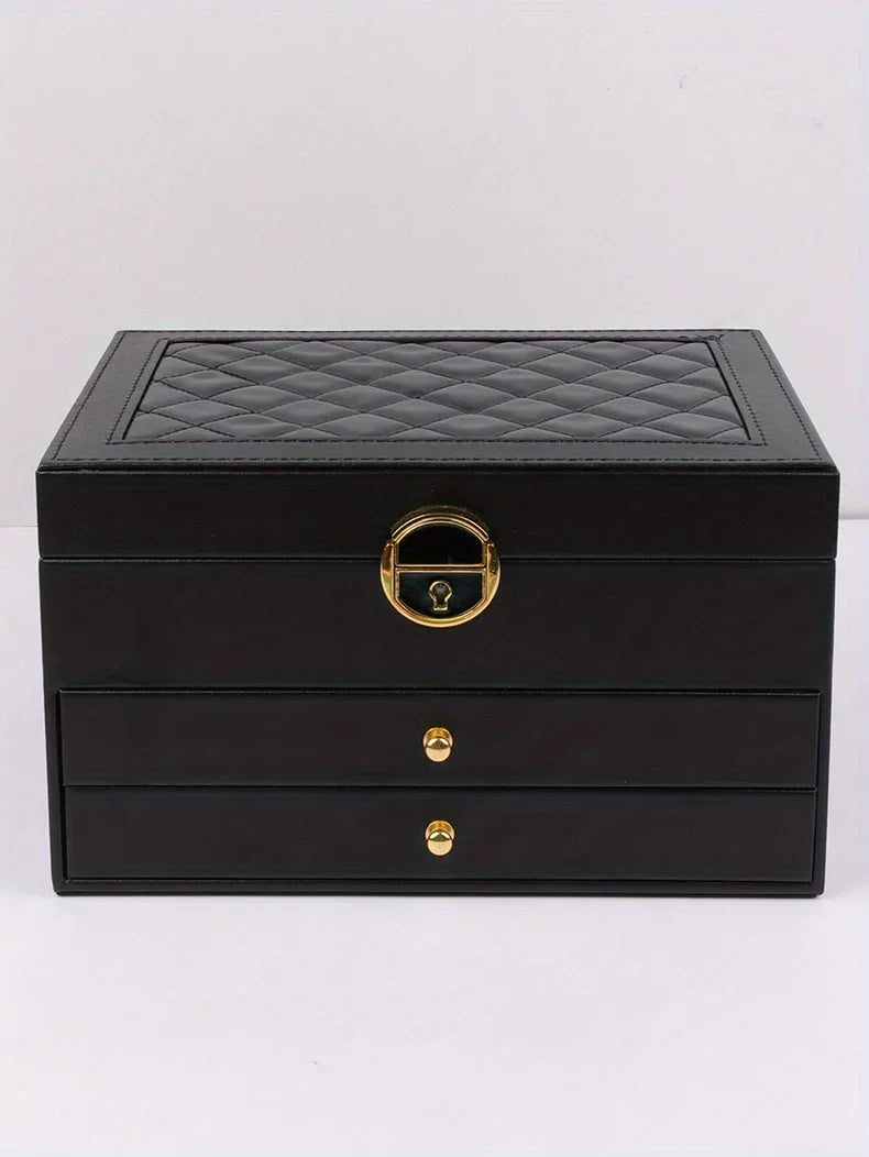 1 caja para guardar joyas (collares y pendientes); opción ideal para regalo.