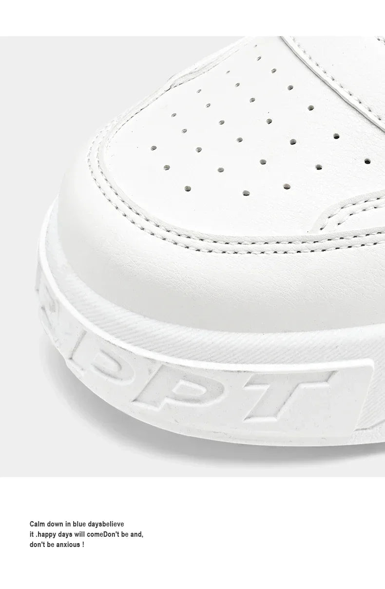 Zapatillas de skate para hombre: estilo casual, deportivo y de moda; ideales para correr, senderismo y uso diario. Diseño de lujo con plataforma, fabricadas en cuero.