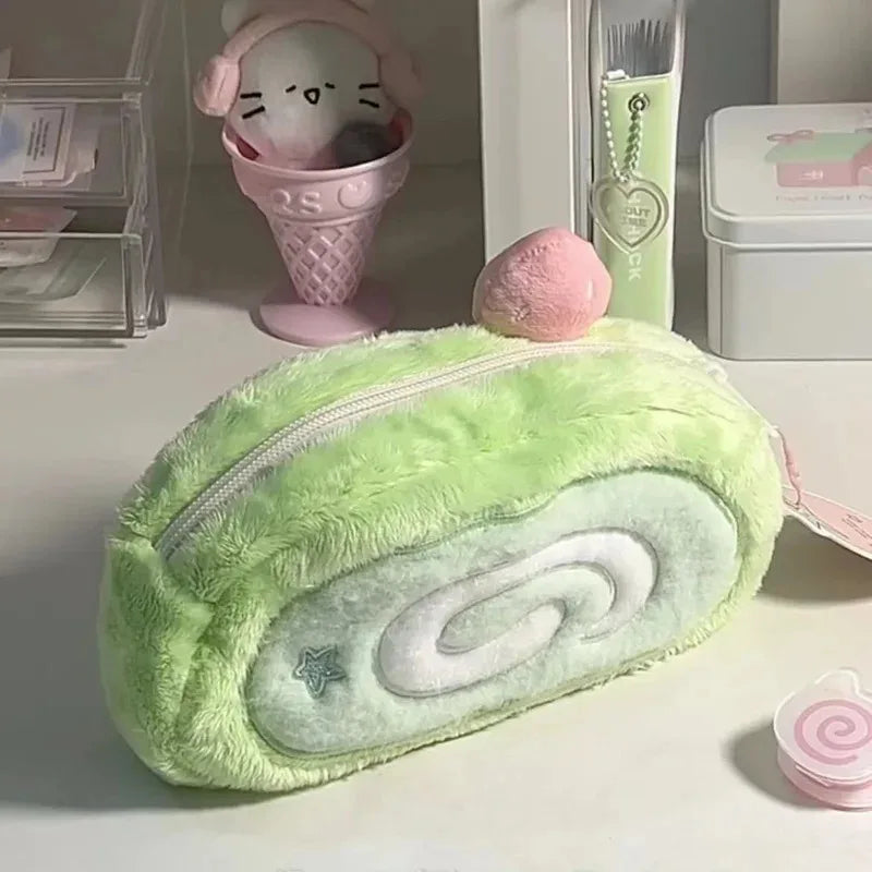 Estuche de peluche adorable y de gran capacidad | Bolsa multifuncional para guardar artículos de papelería