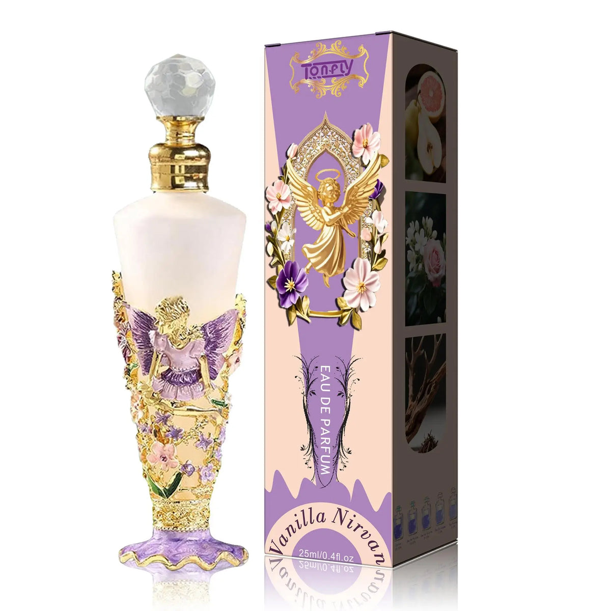 Exquisito perfume árabe: fragancia duradera con notas frescas de vainilla, orquídea floral y un toque de diosa; ideal para citas románticas. Spray de 25 ml.