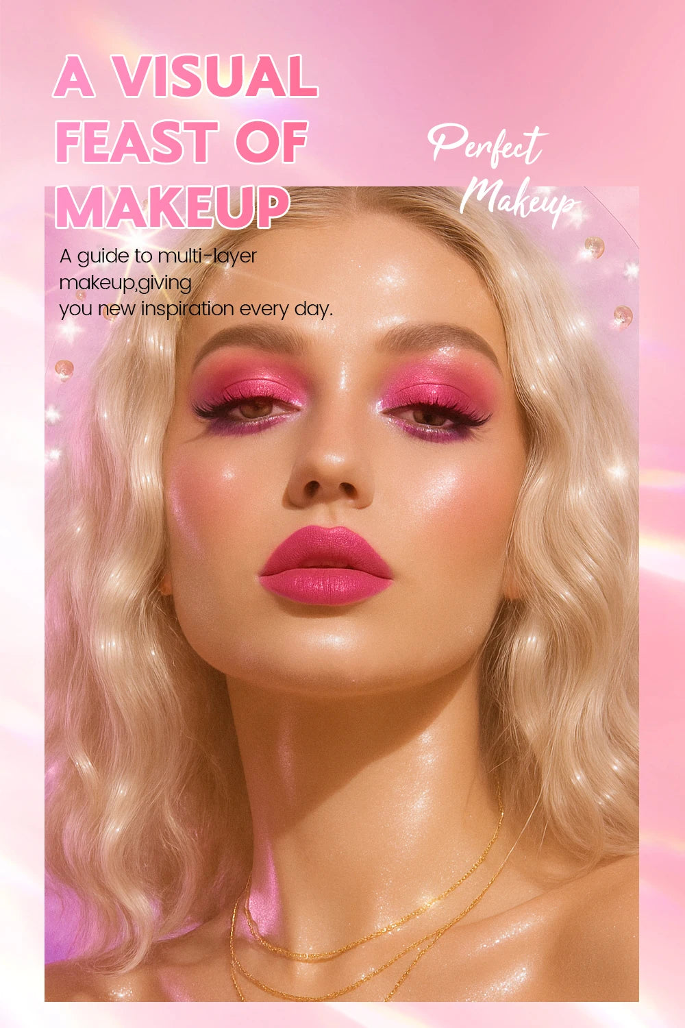 Paleta de maquillaje tipo libro «todo en uno» de 5 niveles: kit completo con 48 sombras de ojos, 6 coloretes, productos para contorno, iluminador y pomada para cejas, además de 6 labiales.