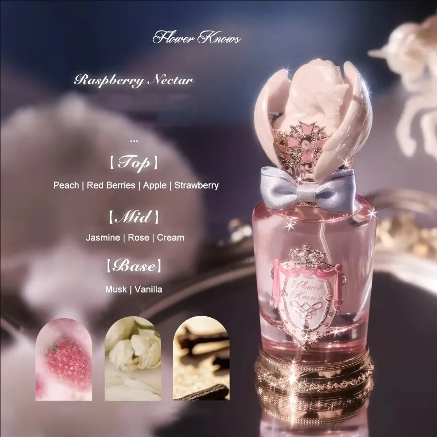 Perfume Flowerknows Eau de Parfum "The Strawberry Cupid" (50 ml / 1,7 oz): fragancia floral gourmand duradera para mujer, ideal para regalo.