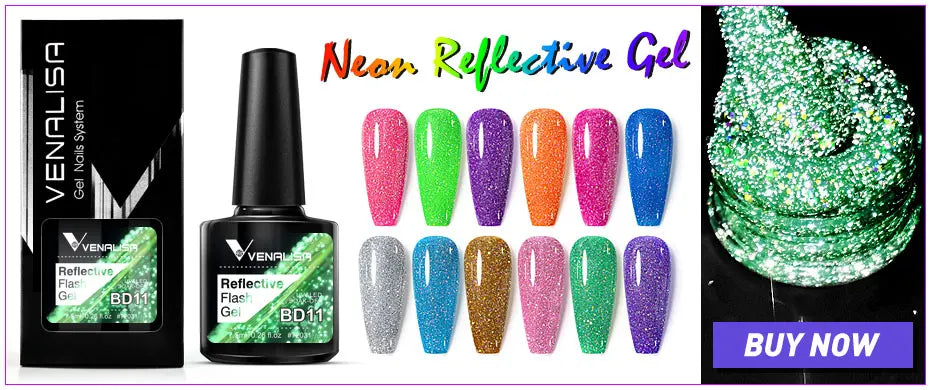 Esmalte de uñas en gel VENALISA VIP4 (7,5 ml): fórmula sin HEMA, acabado semipermanente, textura superior y larga duración; incluye capa superior (top coat) templada.
