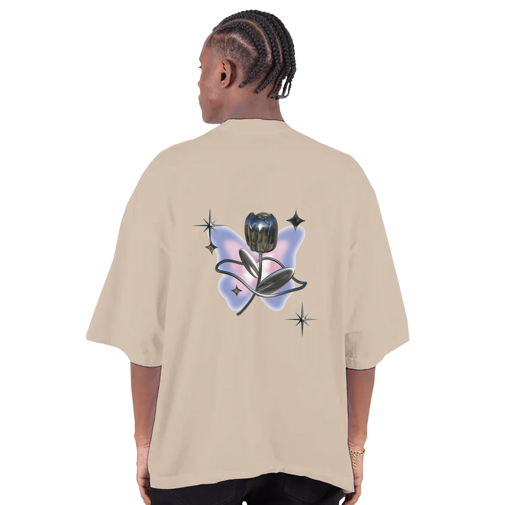 Camiseta de hombre y2k sencilla